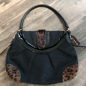 Bebe hobo bag with animal print accent. NWOT